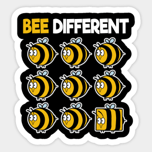 Bee Different Bees Beekeeper Cute Honey Individual Sticker